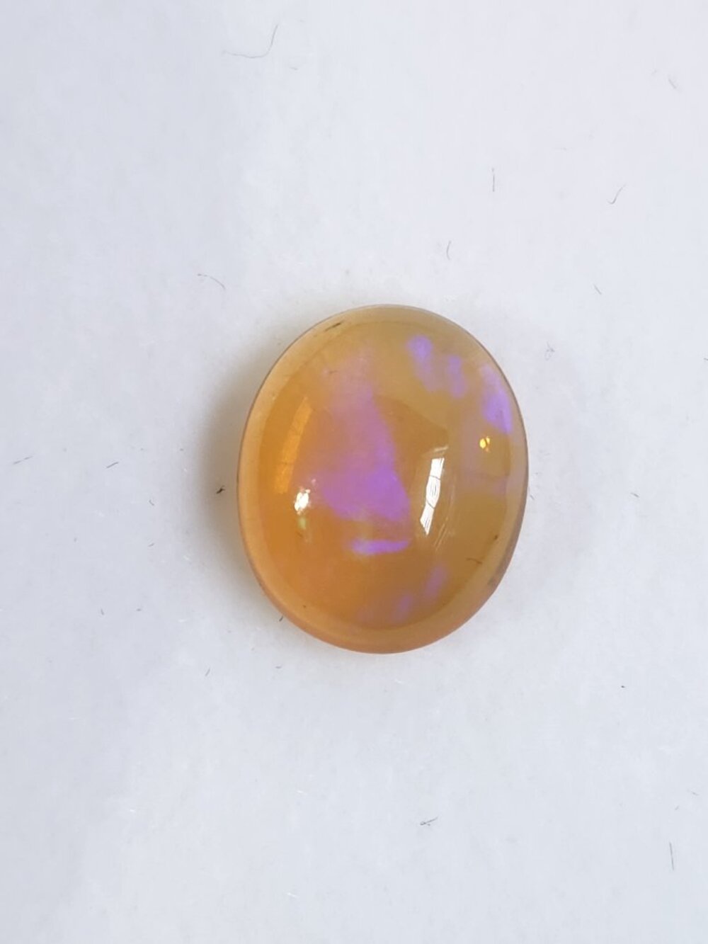 Lrg 3.05ct Natural Ethiopian Opal Oval Loose Gem Estate loose gemstone w/ COA